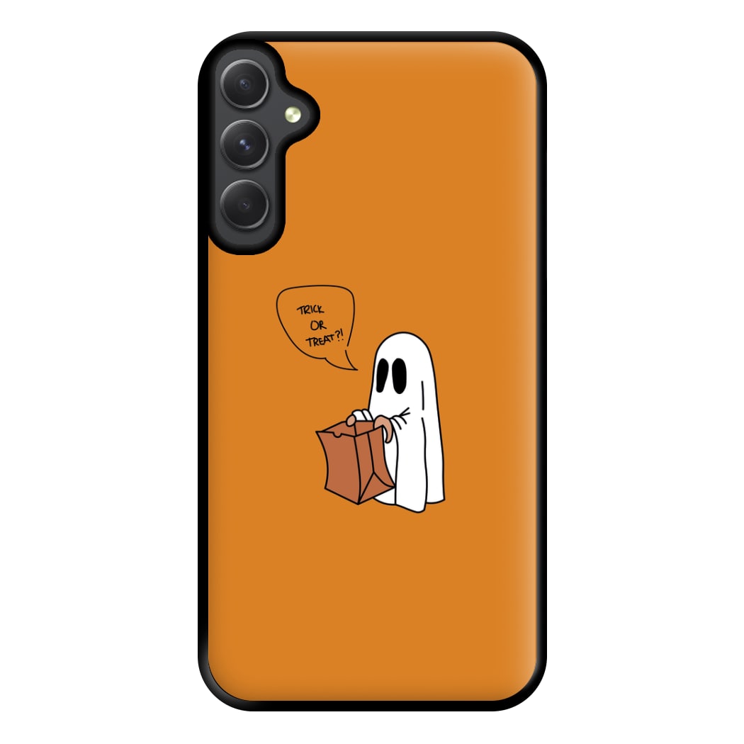 Trick Or Treat Ghost - Halloween Phone Case for Galaxy A34