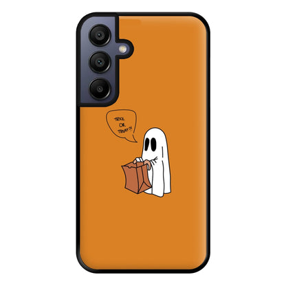 Trick Or Treat Ghost - Halloween Phone Case for Galaxy A15