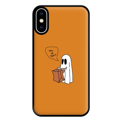 Trick Or Treat Ghost - Halloween Phone Case for iPhone XS Max