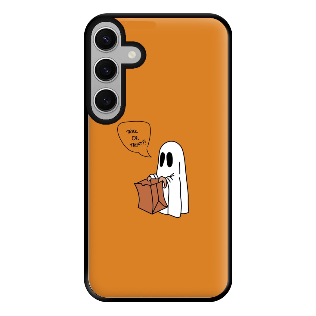 Trick Or Treat Ghost - Halloween Phone Case for Galaxy S24FE