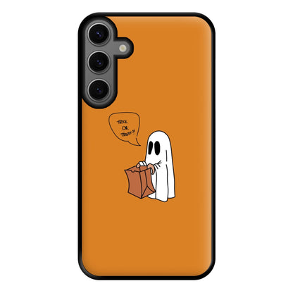 Trick Or Treat Ghost - Halloween Phone Case for Galaxy S23FE