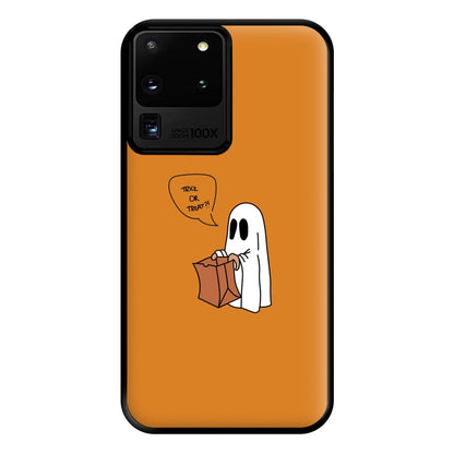 Trick Or Treat Ghost - Halloween Phone Case for Galaxy S20 Ultra