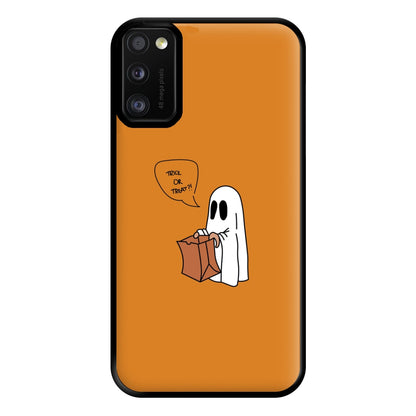 Trick Or Treat Ghost - Halloween Phone Case for Galaxy A41