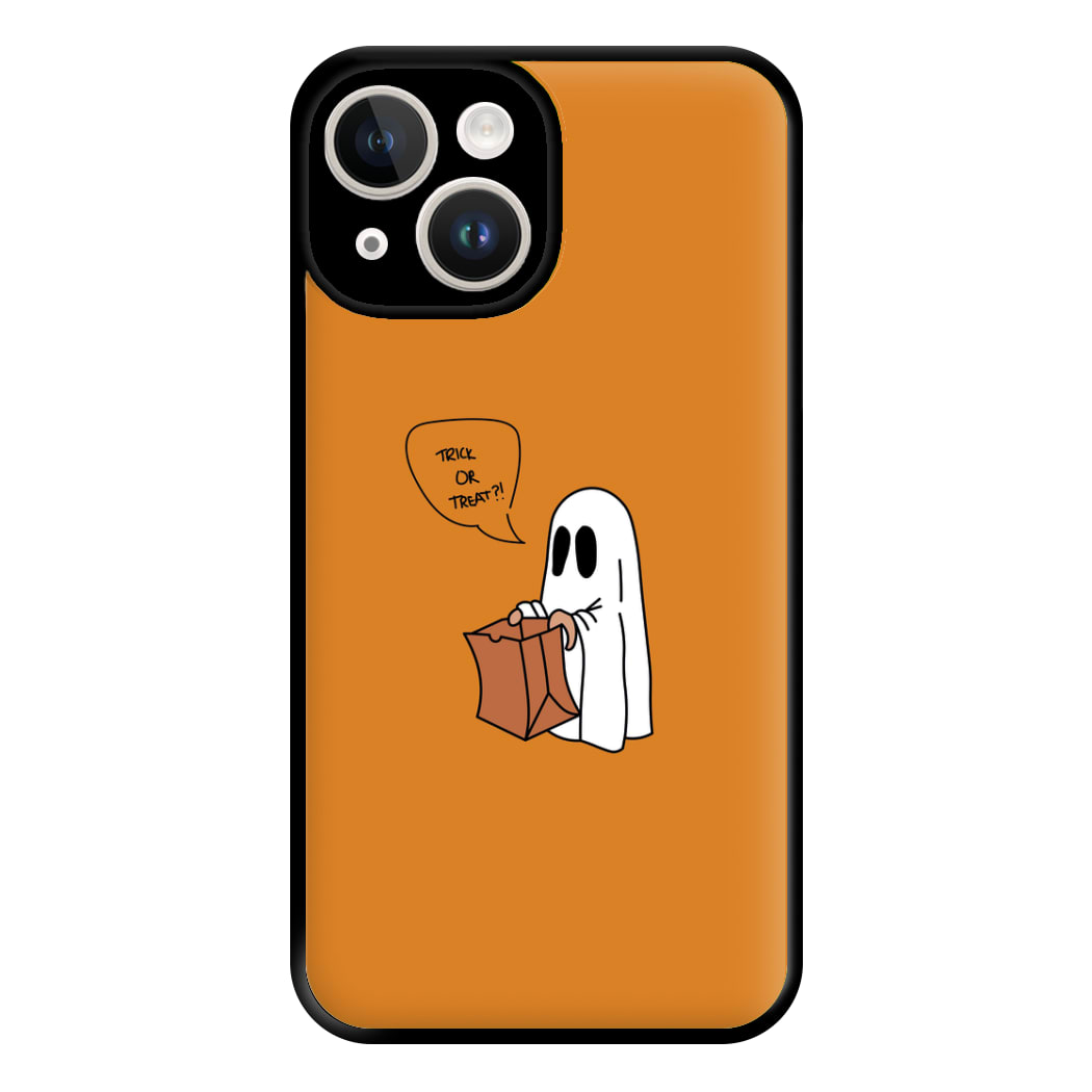 Trick Or Treat Ghost - Halloween Phone Case for iPhone 14