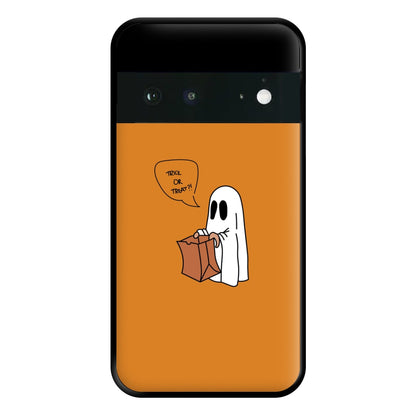 Trick Or Treat Ghost - Halloween Phone Case for Google Pixel 6a