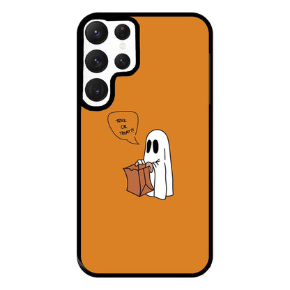 Trick Or Treat Ghost - Halloween Phone Case for Galaxy S22 Ultra