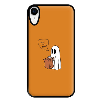 Trick Or Treat Ghost - Halloween Phone Case for iPhone XR