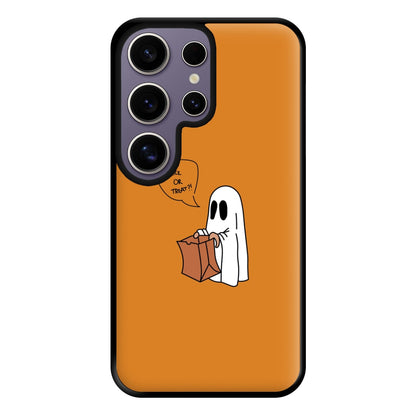 Trick Or Treat Ghost - Halloween Phone Case for Galaxy S25 Ultra