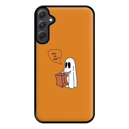 Trick Or Treat Ghost - Halloween Phone Case for Galaxy A54