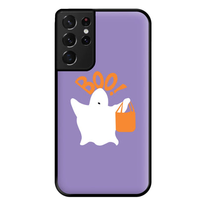 Ghost Boo! - Halloween Phone Case for Galaxy S21 Ultra