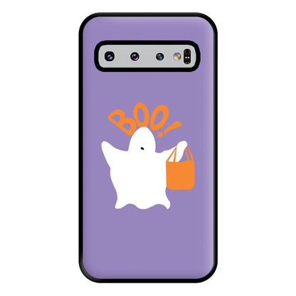 Ghost Boo! - Halloween Phone Case for Galaxy S10 Plus