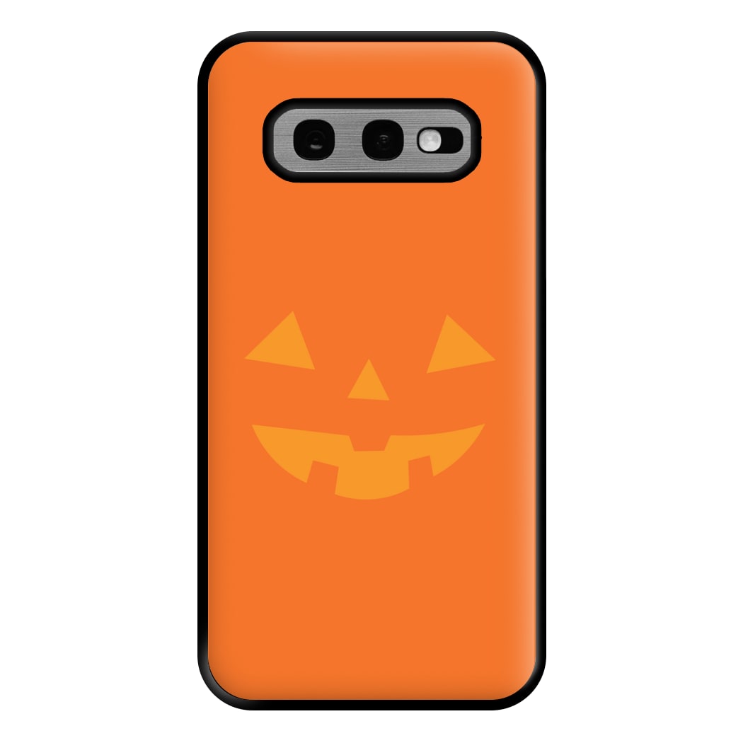 Pumpkin Face - Halloween Phone Case for Galaxy S10e