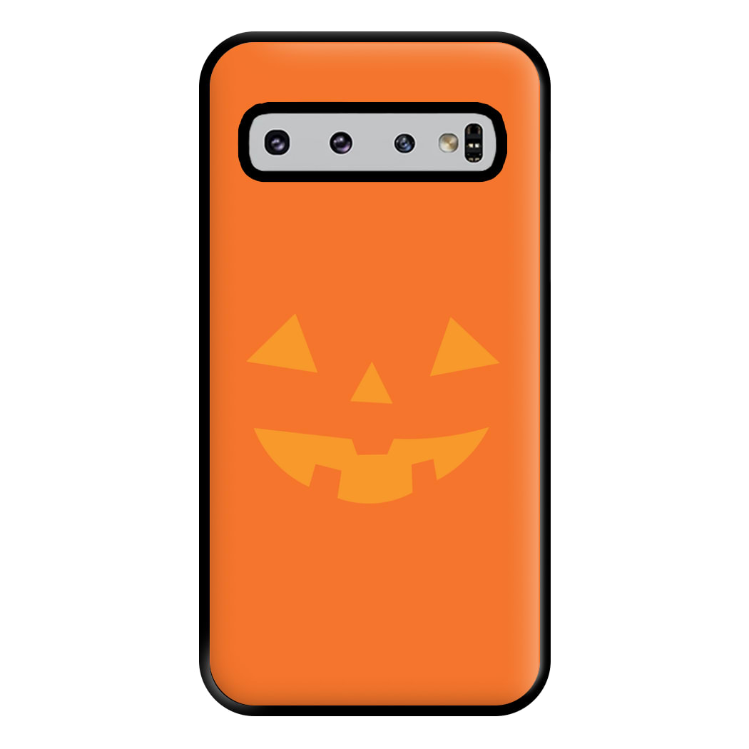 Pumpkin Face - Halloween Phone Case for Galaxy S10 Plus