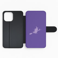 Witch And Cat - Halloween Flip Phone Case
