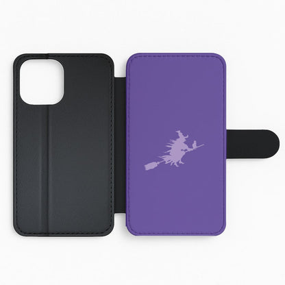Witch And Cat - Halloween Flip Phone Case