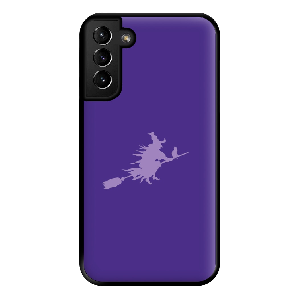 Witch And Cat - Halloween Phone Case for Galaxy S21 Plus