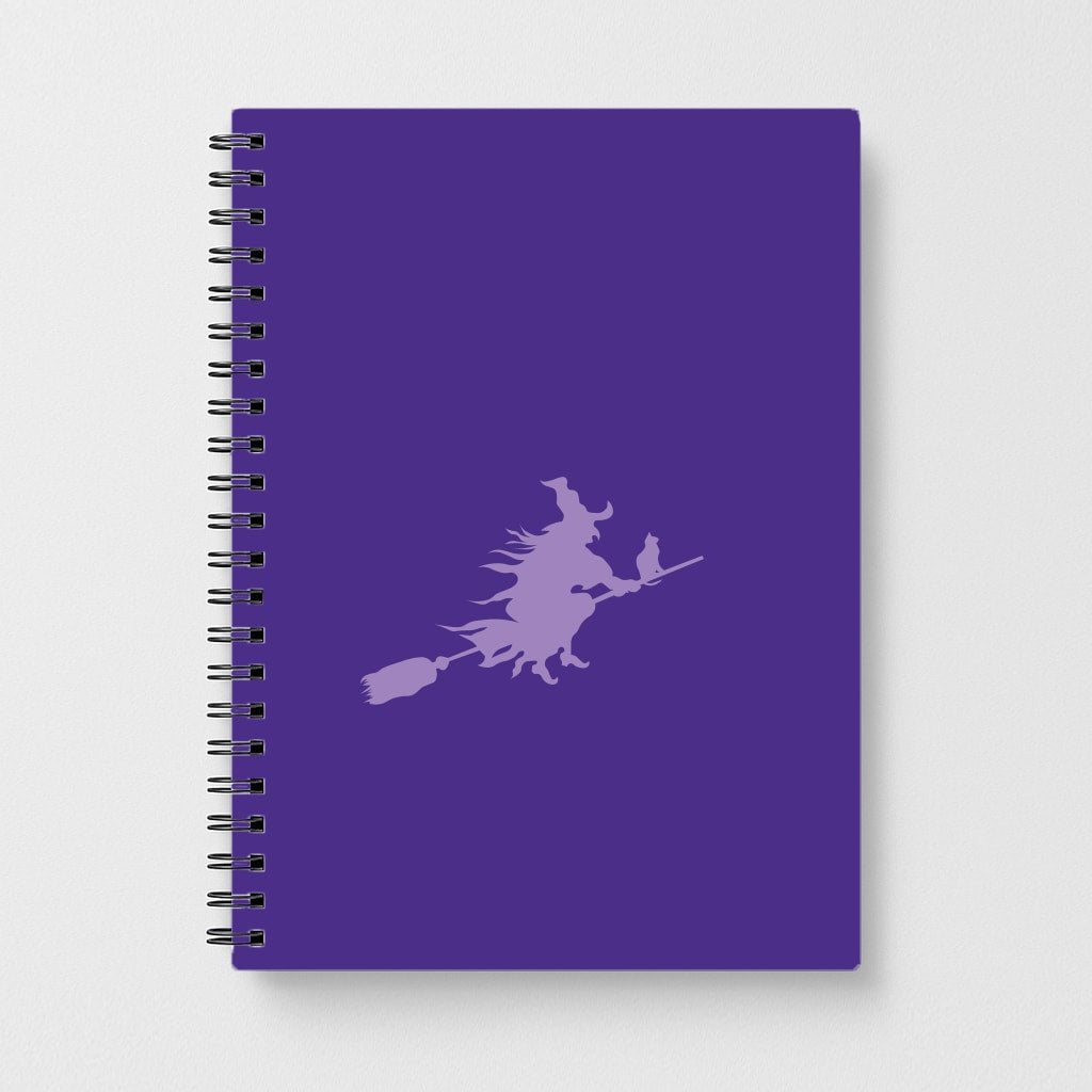Witch And Cat - Halloween Notebook