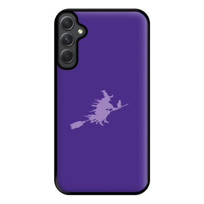 Witch And Cat - Halloween Phone Case for Galaxy A14