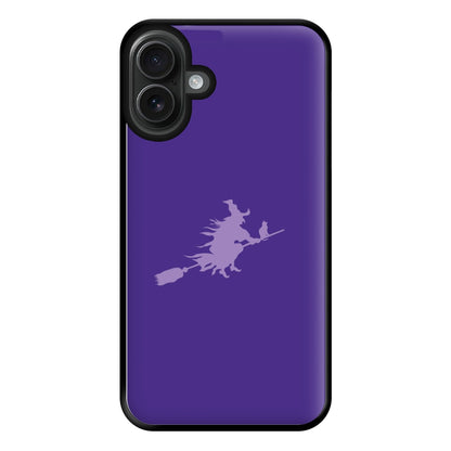 Witch And Cat - Halloween Phone Case for iPhone 16 Plus