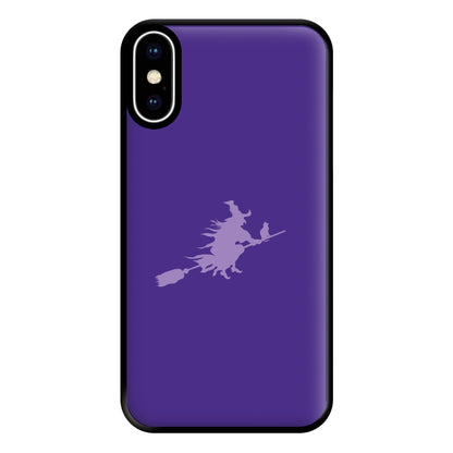 Witch And Cat - Halloween Phone Case for iPhone XS Max