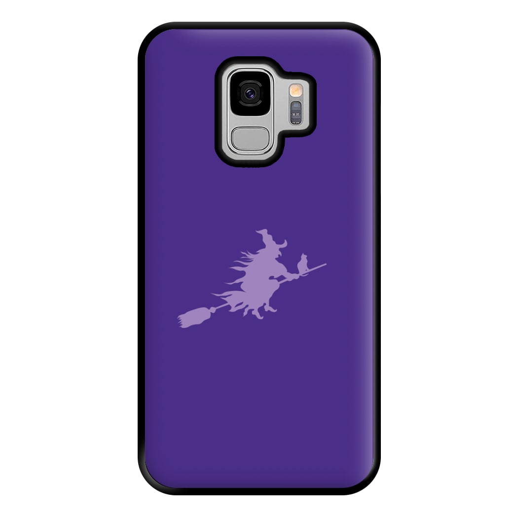 Witch And Cat - Halloween Phone Case for Galaxy S9 Plus