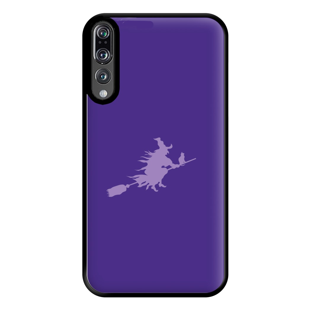 Witch And Cat - Halloween Phone Case for Huawei P20 Pro