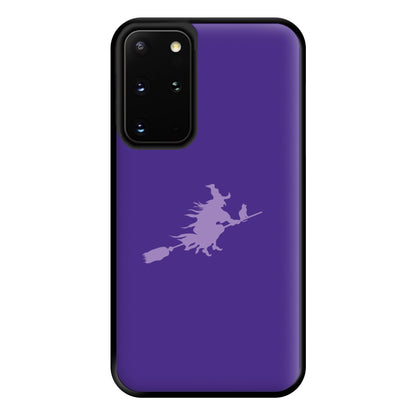 Witch And Cat - Halloween Phone Case for Galaxy S20 Plus