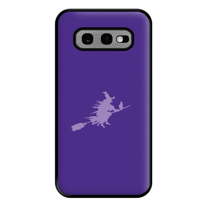 Witch And Cat - Halloween Phone Case for Galaxy S10e