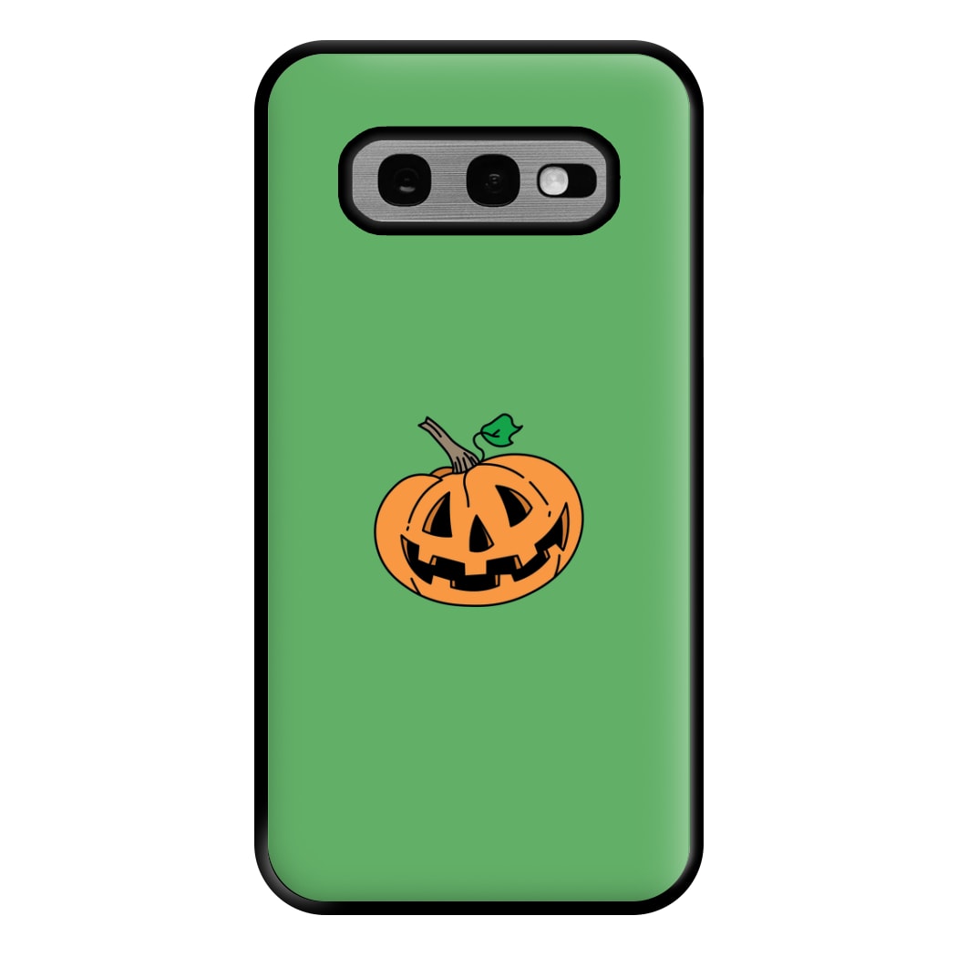 Pumpkin Green - Halloween Phone Case for Galaxy S10e