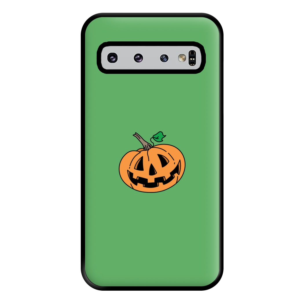 Pumpkin Green - Halloween Phone Case for Galaxy S10 Plus