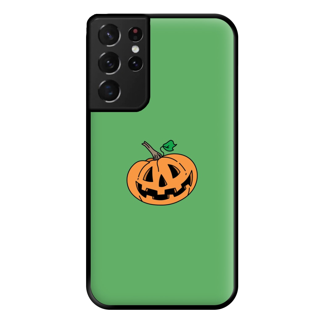 Pumpkin Green - Halloween Phone Case for Galaxy S21 Ultra