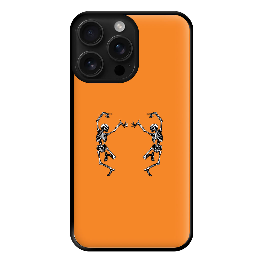 Dancing Skeletons - Halloween Phone Case for iPhone 16 Pro Max