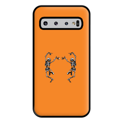 Dancing Skeletons - Halloween Phone Case for Galaxy S10 Plus