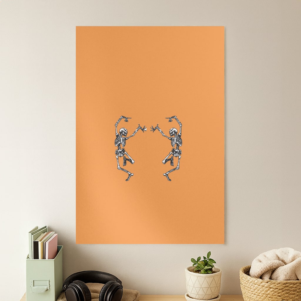 Dancing Skeletons - Halloween Poster