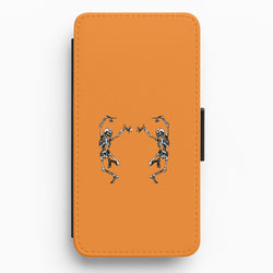 Dancing Skeletons - Halloween Flip / Wallet Phone Case