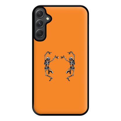 Dancing Skeletons - Halloween Phone Case for Galaxy A14