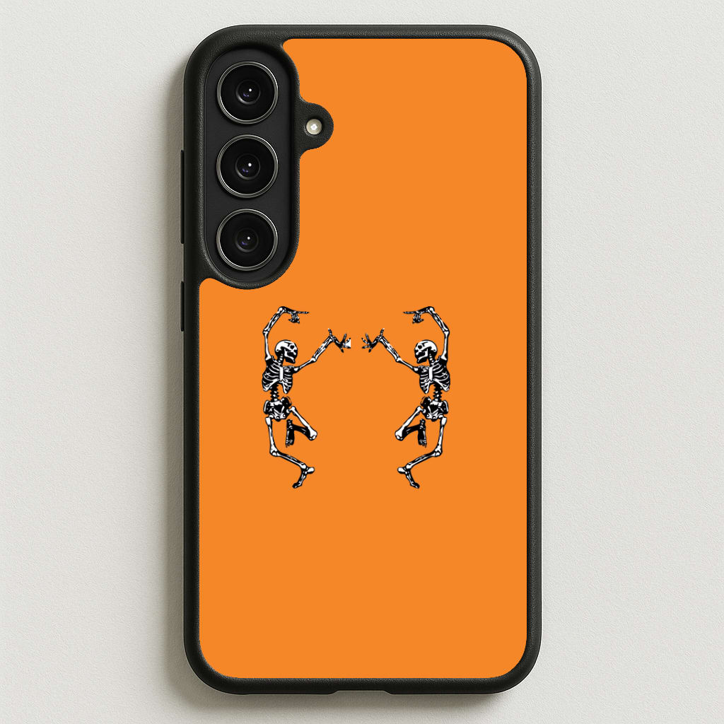 Dancing Skeletons - Halloween Phone Case for Galaxy S25FE