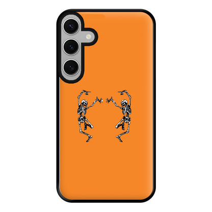 Dancing Skeletons - Halloween Phone Case for Galaxy S24FE