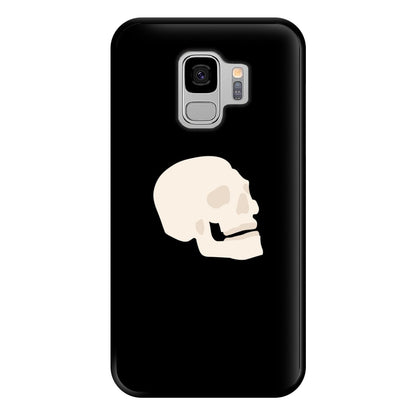 Skull Outline - Halloween Phone Case for Galaxy S9 Plus