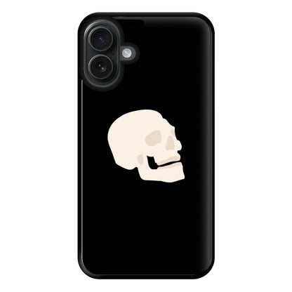 Skull Outline - Halloween Phone Case for iPhone 16 Plus