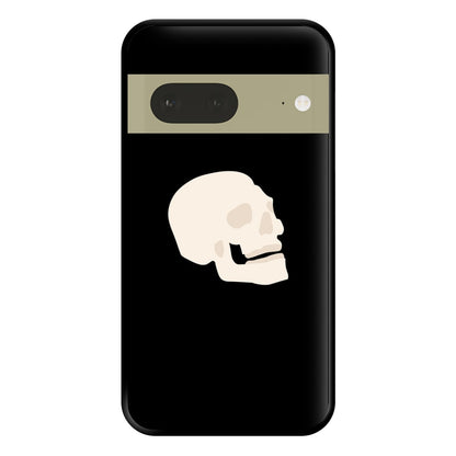 Skull Outline - Halloween Phone Case for Google Pixel 7a