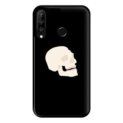 Skull Outline - Halloween Phone Case for Huawei P30 Lite