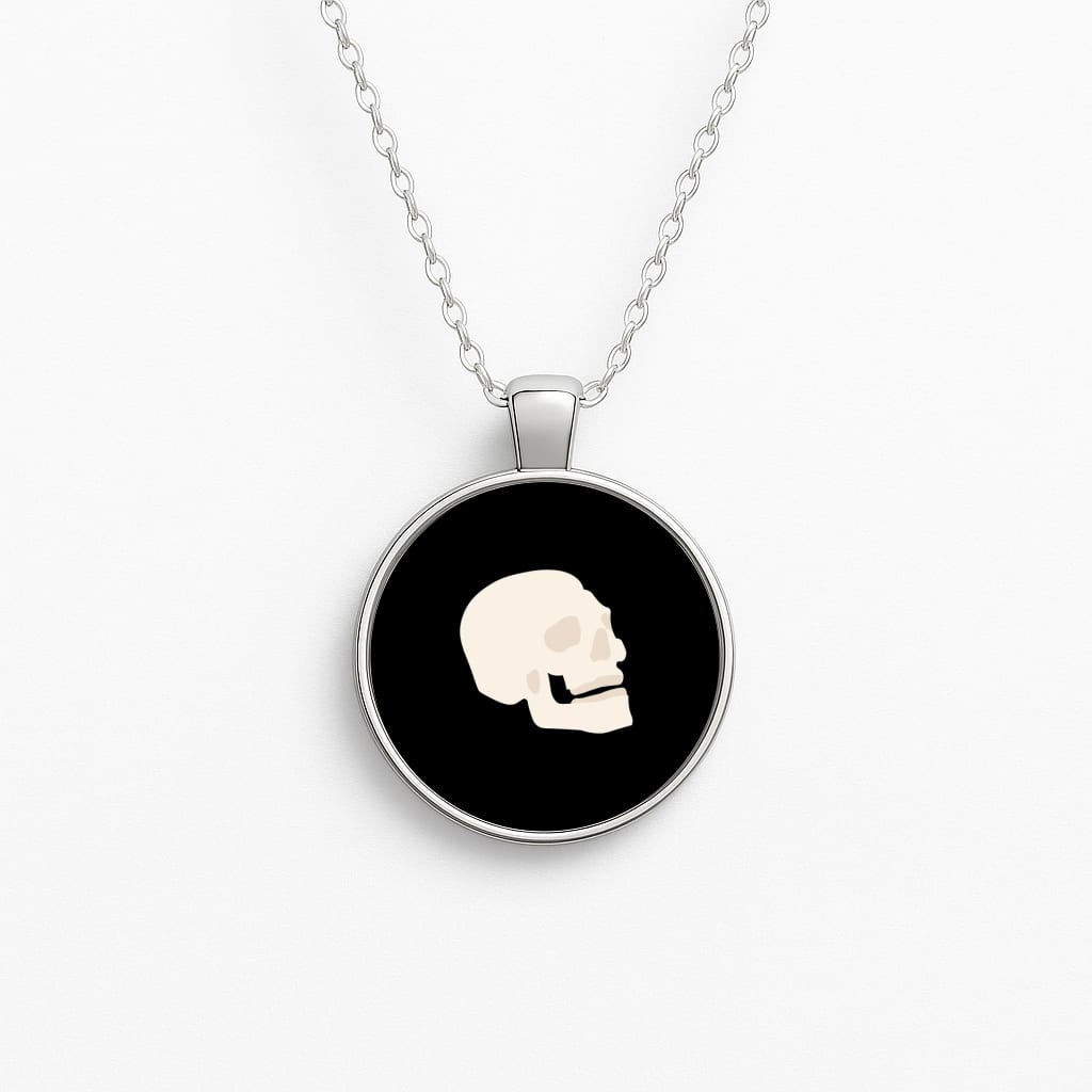 Skull Outline - Halloween Necklace