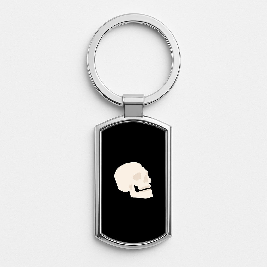 Skull Outline - Halloween Luxury Keyring