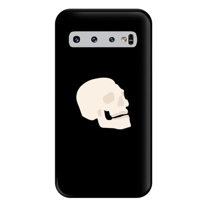 Skull Outline - Halloween Phone Case for Galaxy S10 Plus