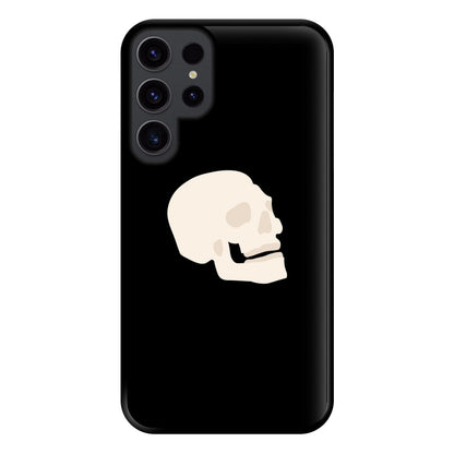 Skull Outline - Halloween Phone Case for Galaxy S23 Ultra