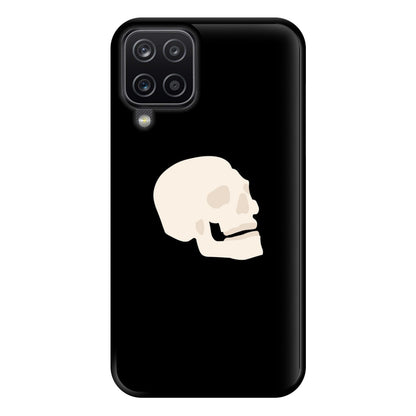 Skull Outline - Halloween Phone Case for Galaxy A12