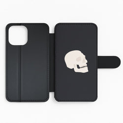 Skull Outline - Halloween Flip Phone Case