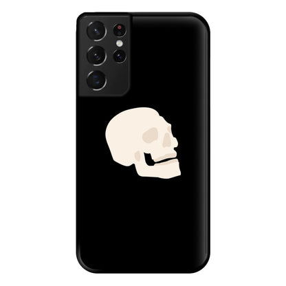 Skull Outline - Halloween Phone Case for Galaxy S21 Ultra