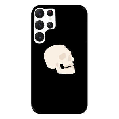 Skull Outline - Halloween Phone Case for Galaxy S22 Ultra